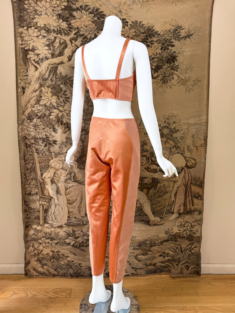 Jean Paul Gaultier Junior 90s Satin Bustier & Pants Set
