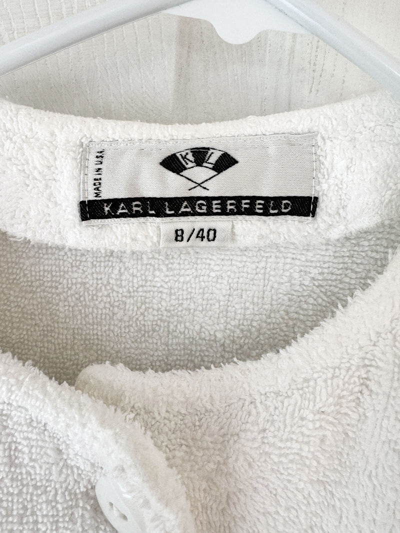Karl Lagerfeld 1990s French Terry Skirt Suit