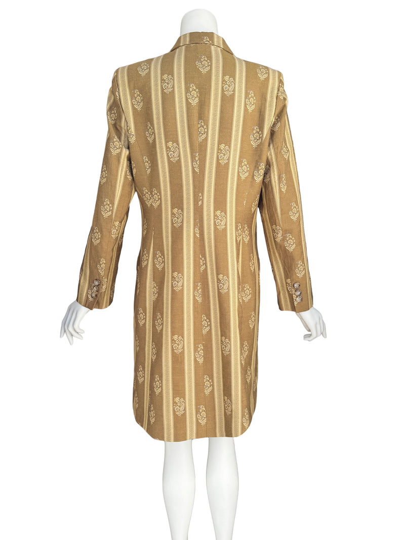 Laura Ashley 1990s Floret Brocade Duster