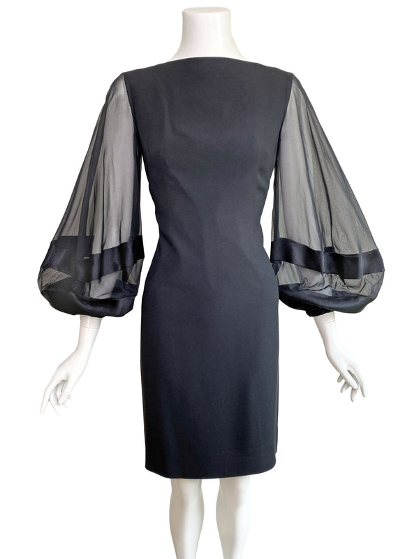 Lilli Diamond 1970s Balloon Sleeve Dress