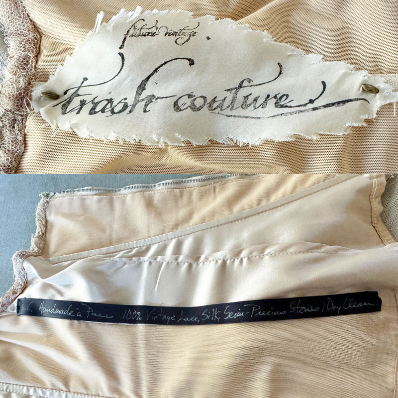 Les Habitudes Y2K Silk & Lace Corset
