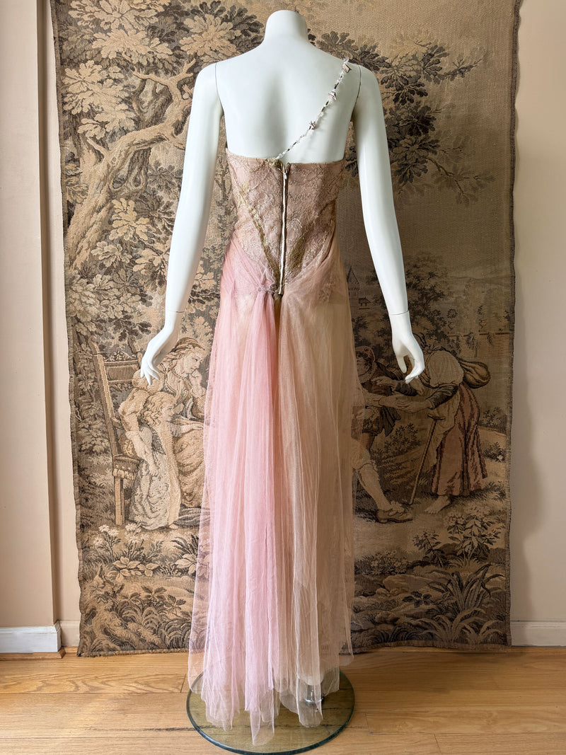 Les Habitudes Y2K Silk & Lace Corset