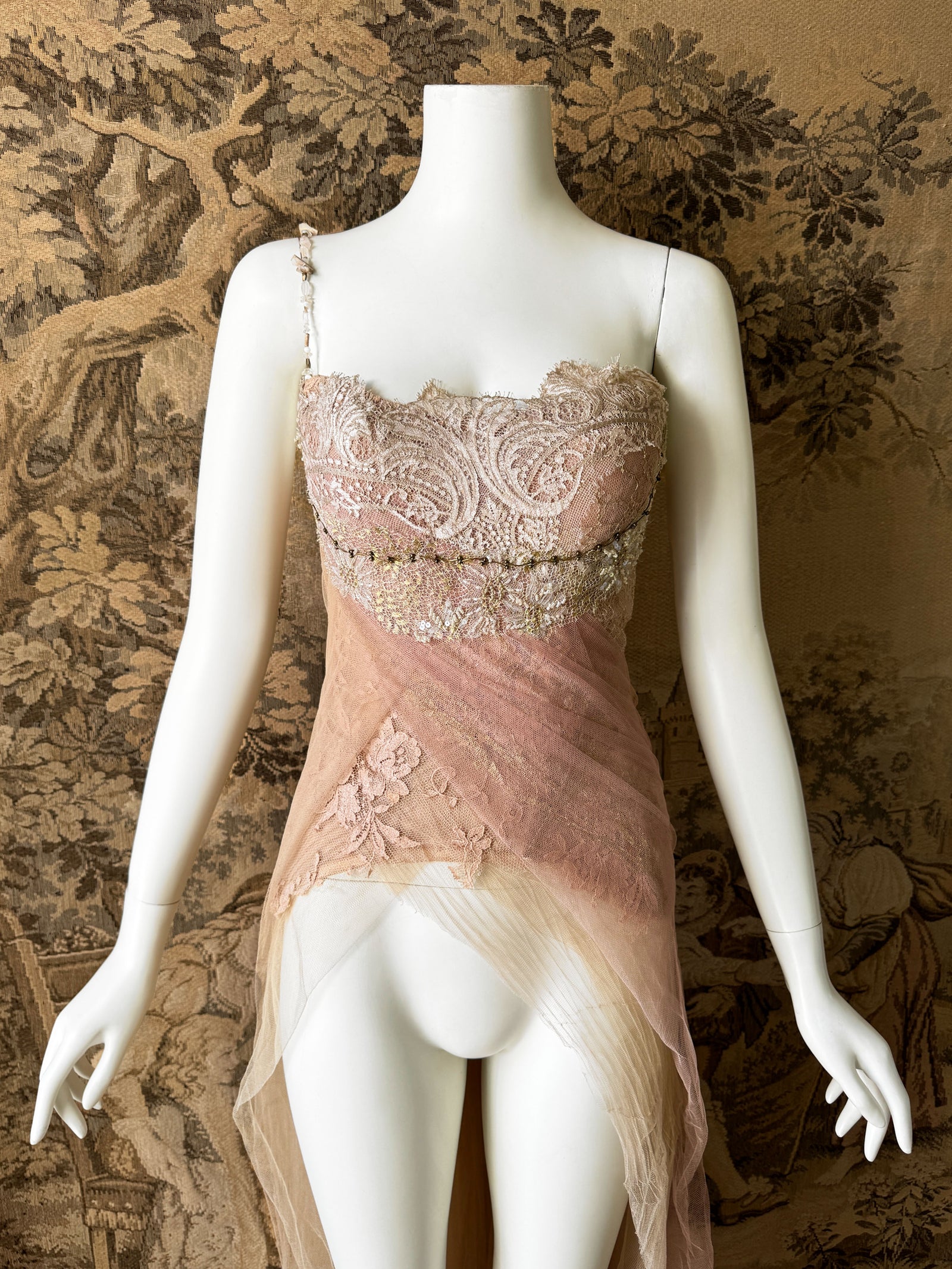 Les Habitudes Y2K Silk & Lace Corset – Sweet Disorder Vintage