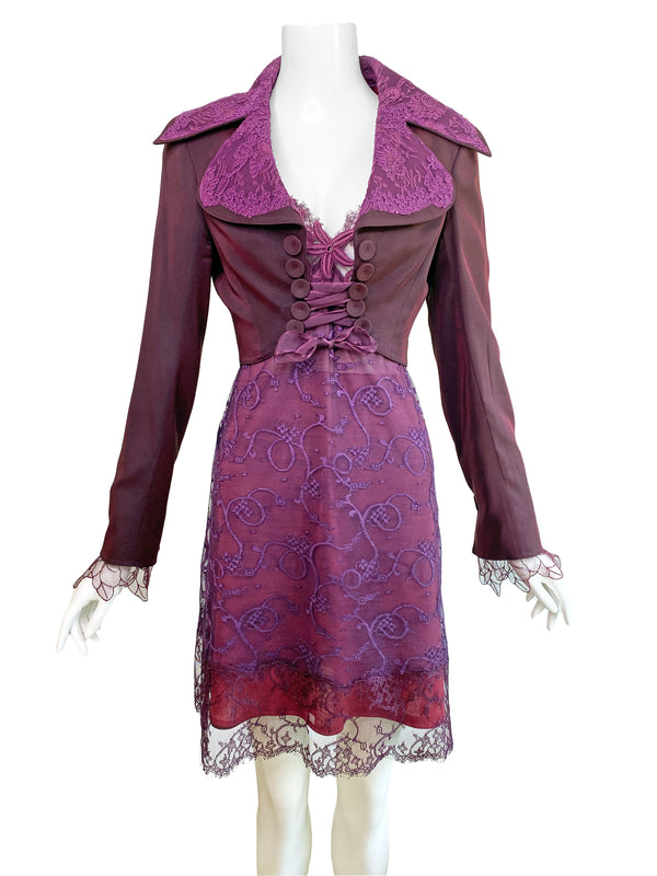 Lolita Lempicka A/W 1997 Lace Trimmed Jacket