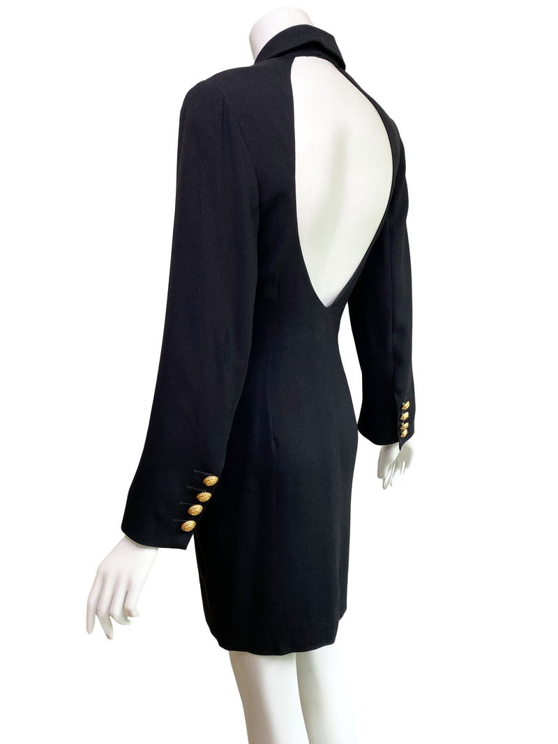 Lolita Lempicka 1990s Backless Blazer Dress