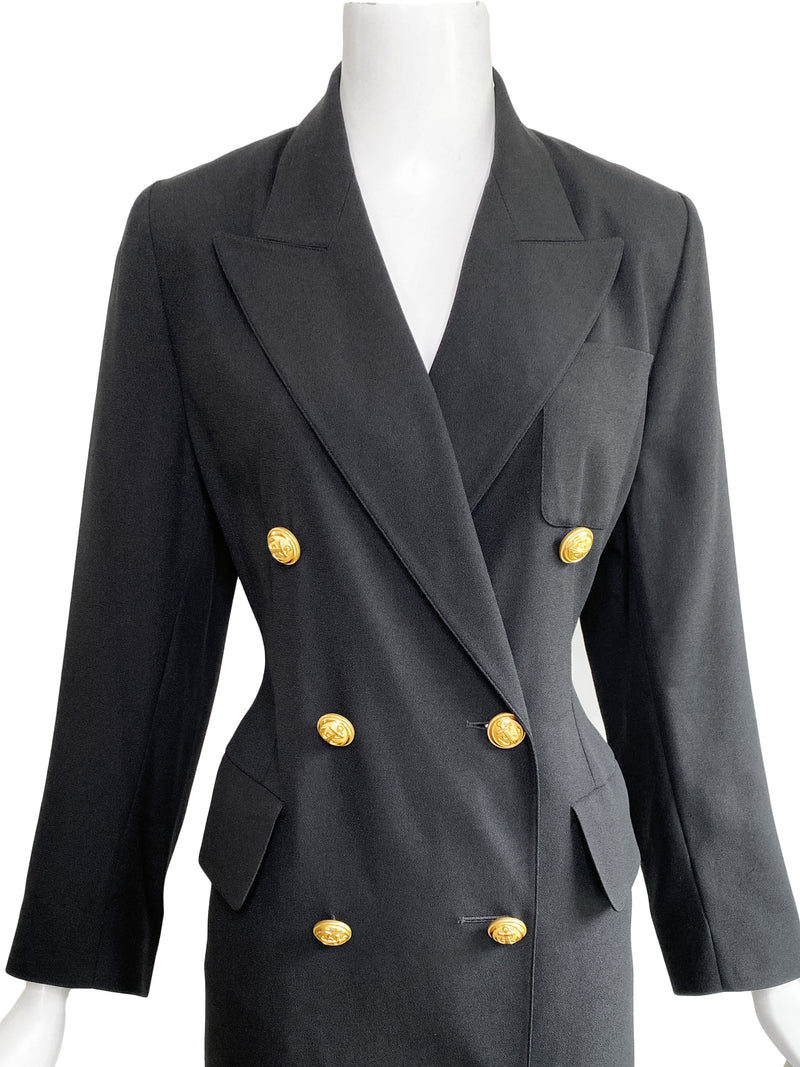 Lolita Lempicka 1990s Backless Blazer Dress