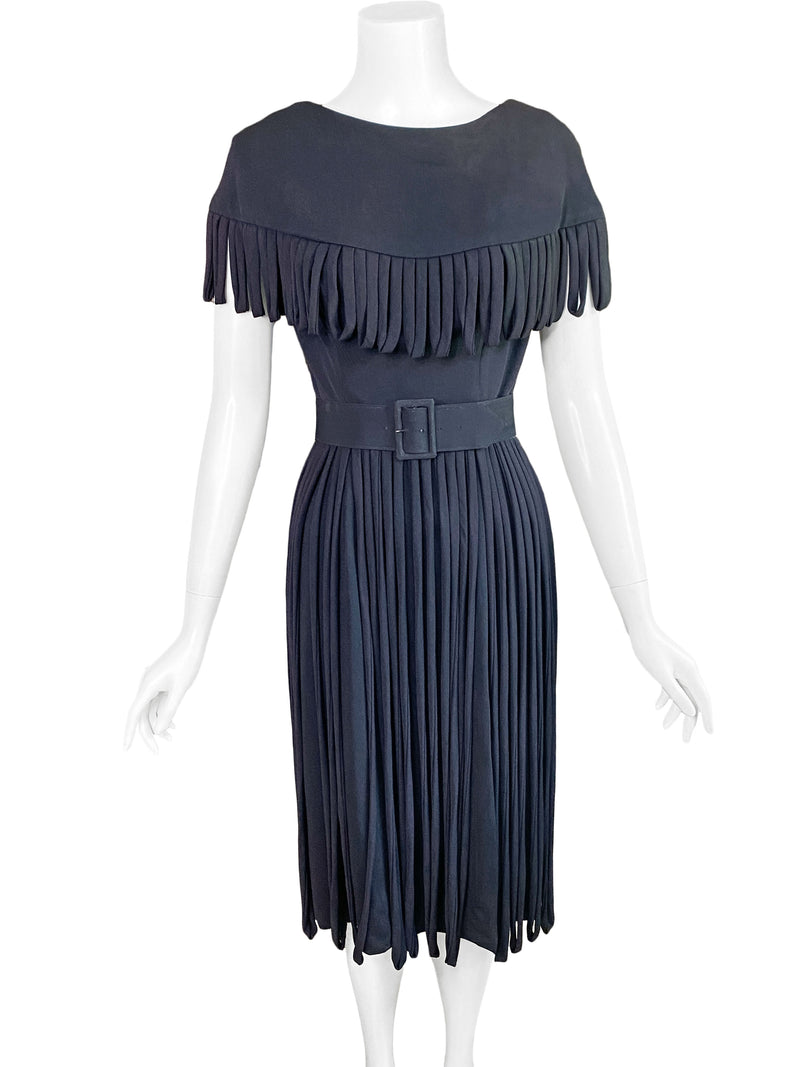 Anita Modes 1950s Loop Fringe Dress