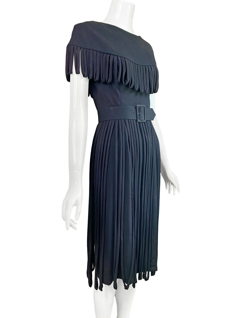 Anita Modes 1950s Loop Fringe Dress