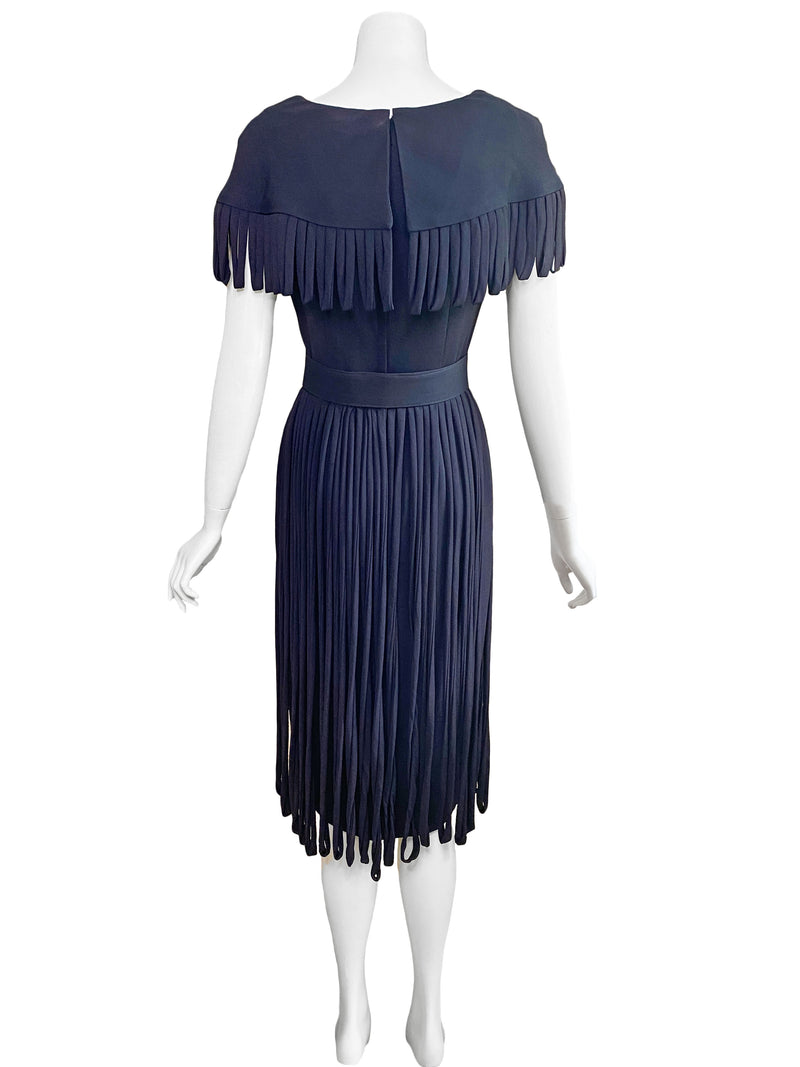 Anita Modes 1950s Loop Fringe Dress