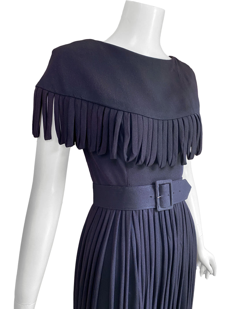 Anita Modes 1950s Loop Fringe Dress