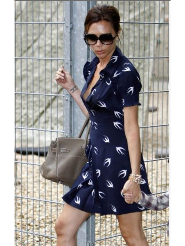 Miu Miu Spring 2010 Swallow Print Mini Dress