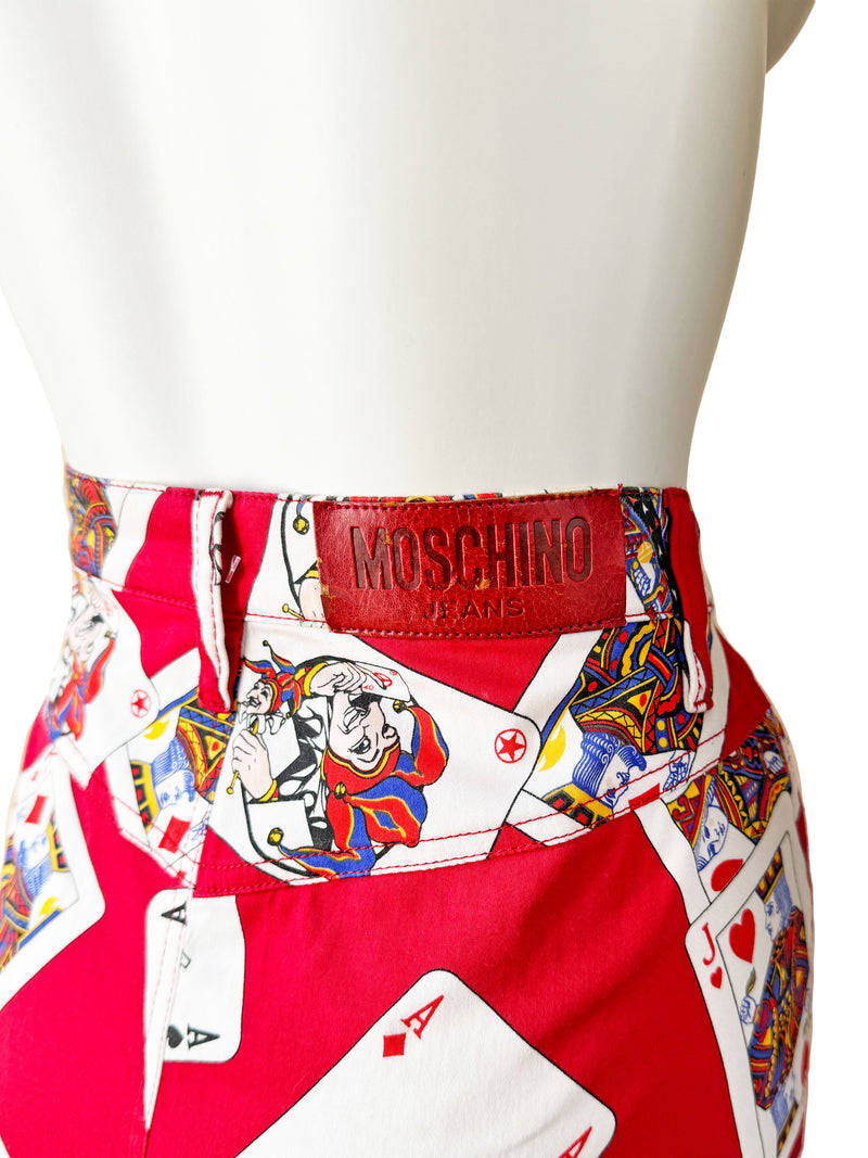 Moschino Jeans 1990s Playing Card Print Skirt Set