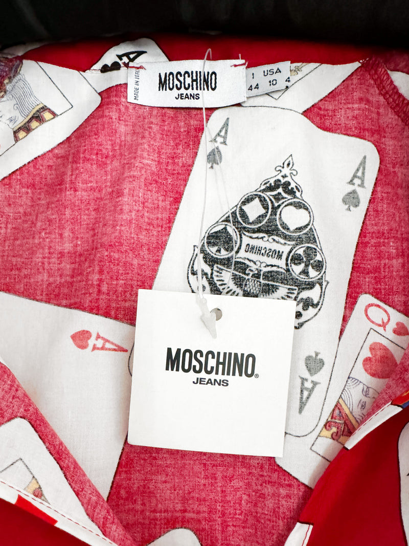 Moschino Jeans 1990s Playing Card Print Skirt Set