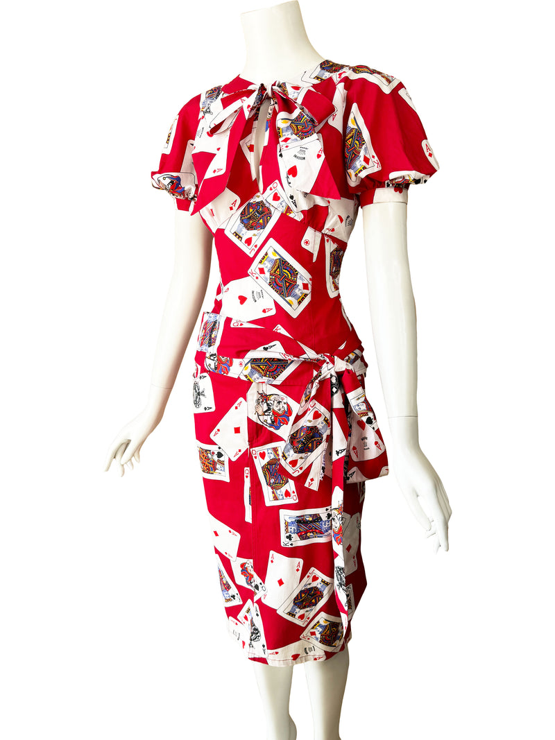 Moschino Jeans 1990s Playing Card Print Skirt Set