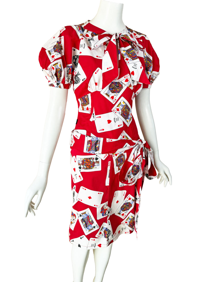 Moschino Jeans 1990s Playing Card Print Skirt Set