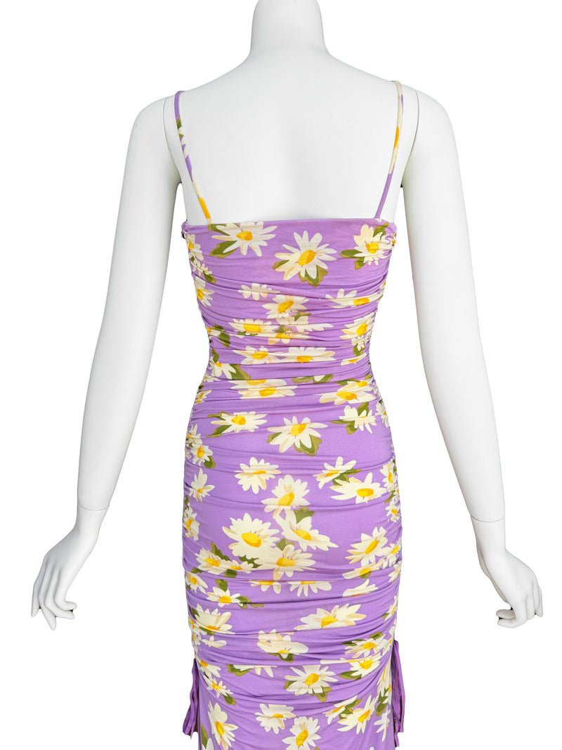 Moschino Cheap and Chic Y2K Daisy Print Maxi Dress