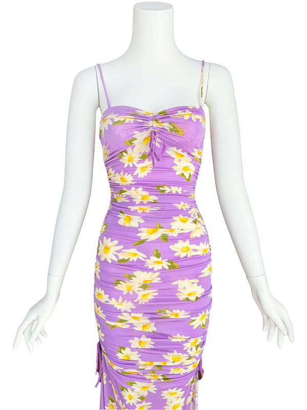 Moschino Cheap and Chic Y2K Daisy Print Maxi Dress