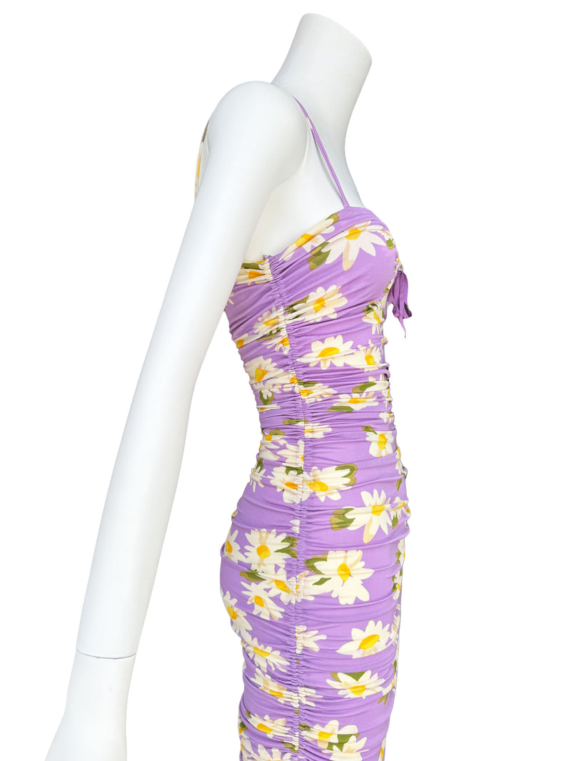 Moschino Cheap and Chic Y2K Daisy Print Maxi Dress
