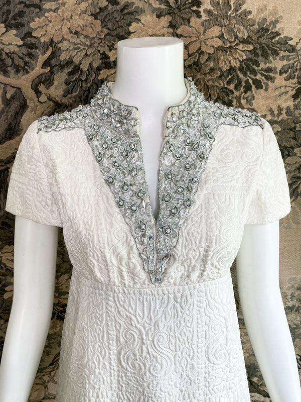 Malcolm Starr 1960s Embellished Mini Dress
