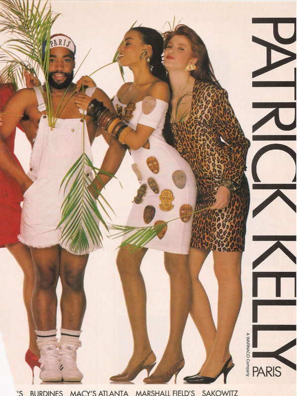 Patrick Kelly Spring 1989 Buttons Shorts Suit