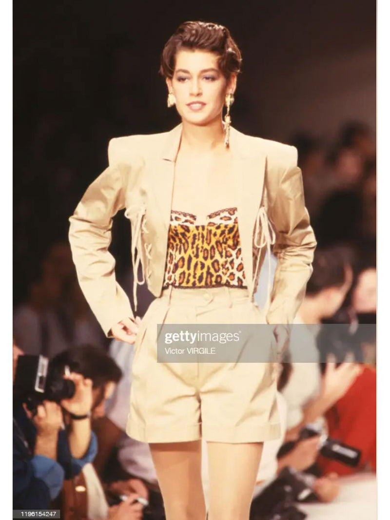 Patrick Kelly Spring 1989 Buttons Shorts Suit