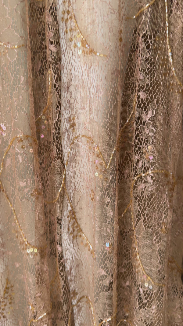 Lolita Lempicka Couture Fall 2000 Embellished Lace Maxi Dress