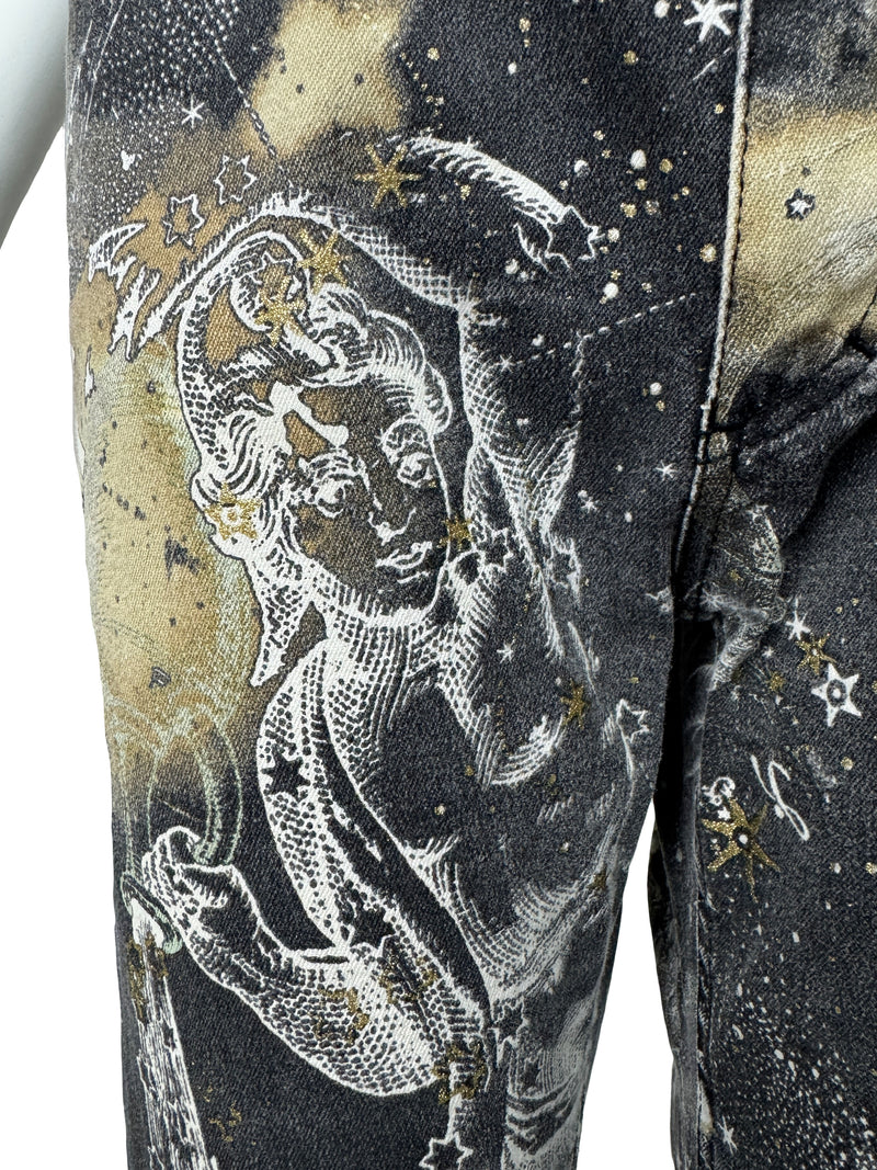 Roberto Cavalli A/W 2003 Constellation Print Top & Jeans Set