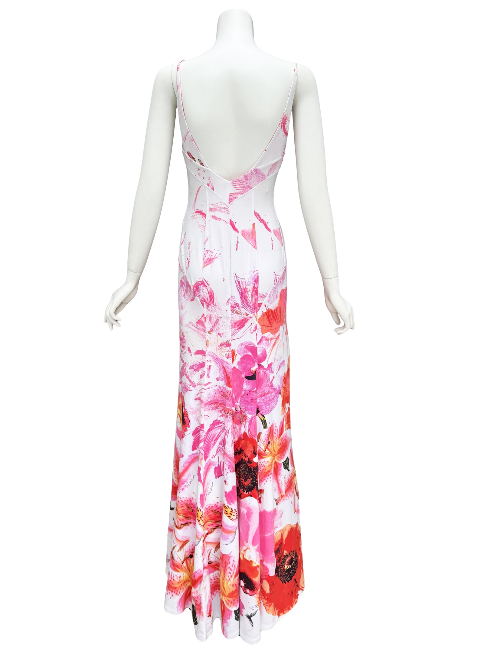 Roberto Cavalli S/S 2002 Lily & Poppy Print Maxi Dress – Sweet Disorder  Vintage