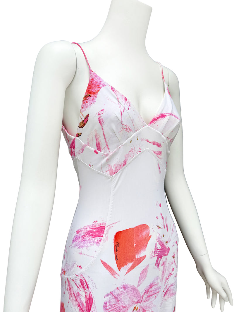 Roberto Cavalli S/S 2002  Lily & Poppy Print Maxi Dress