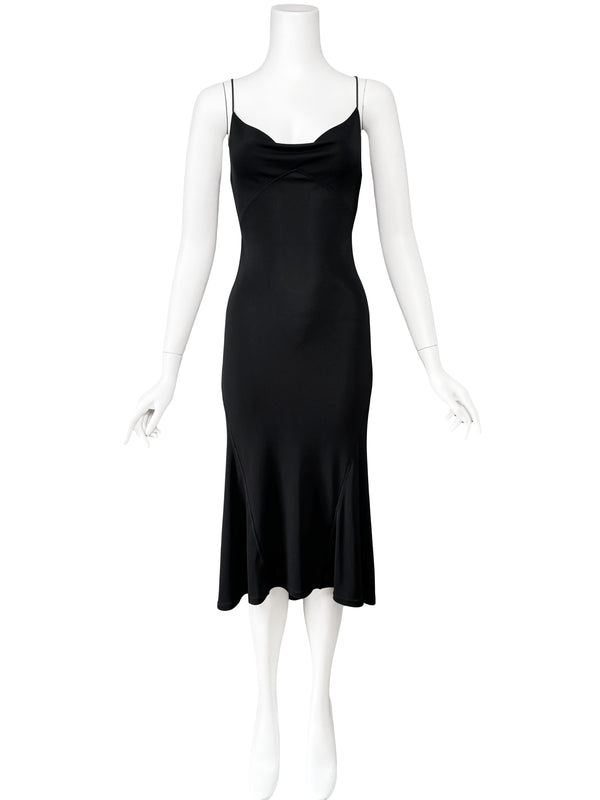 Roberto Cavalli Y2K Black Corset Back Midi Dress – Sweet Disorder