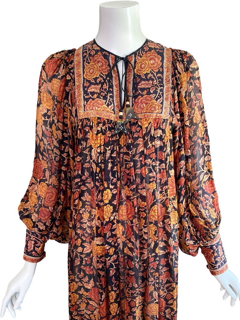 Ritu Kumar for Judith Ann 1970s Silk Dress – Sweet Disorder Vintage