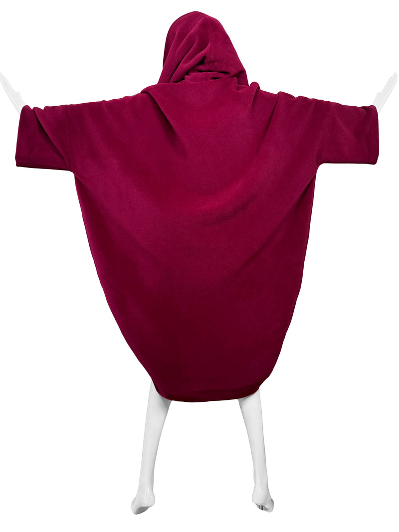Romeo Gigli 1987 Museum-Held Red Wool Coccoon Coat