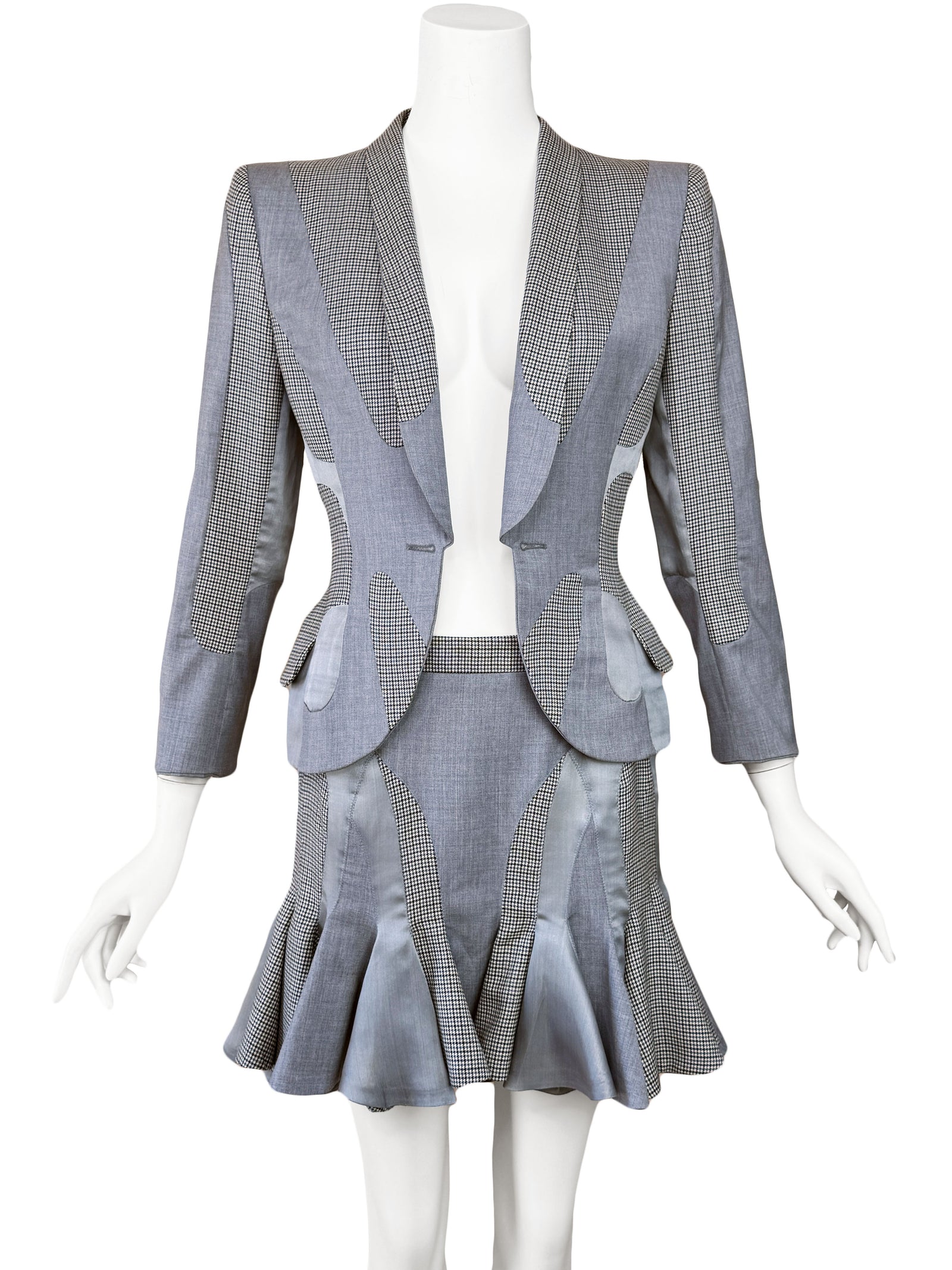 Alexander McQueen 2003 'Scanners' Collection Skirt Suit – Sweet