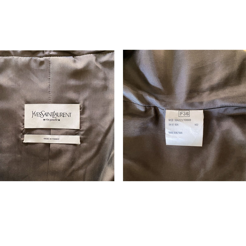 Tom Ford for Yves Saint Laurent A/W 2002 Runway Silk Skirt Suit