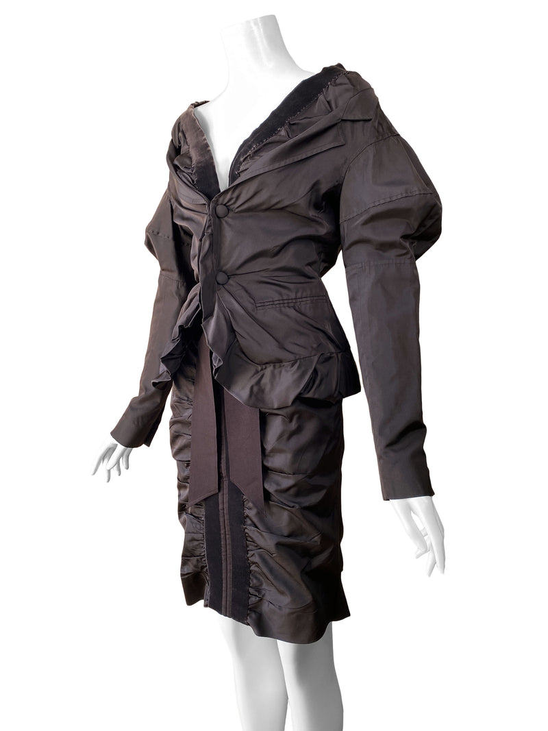 Tom Ford for Yves Saint Laurent A/W 2002 Runway Silk Skirt Suit