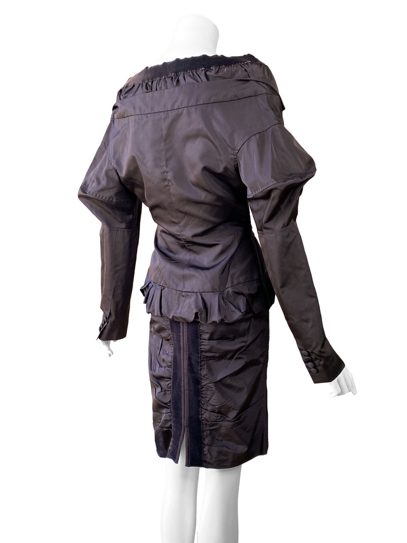Tom Ford for Yves Saint Laurent A/W 2002 Runway Silk Skirt Suit