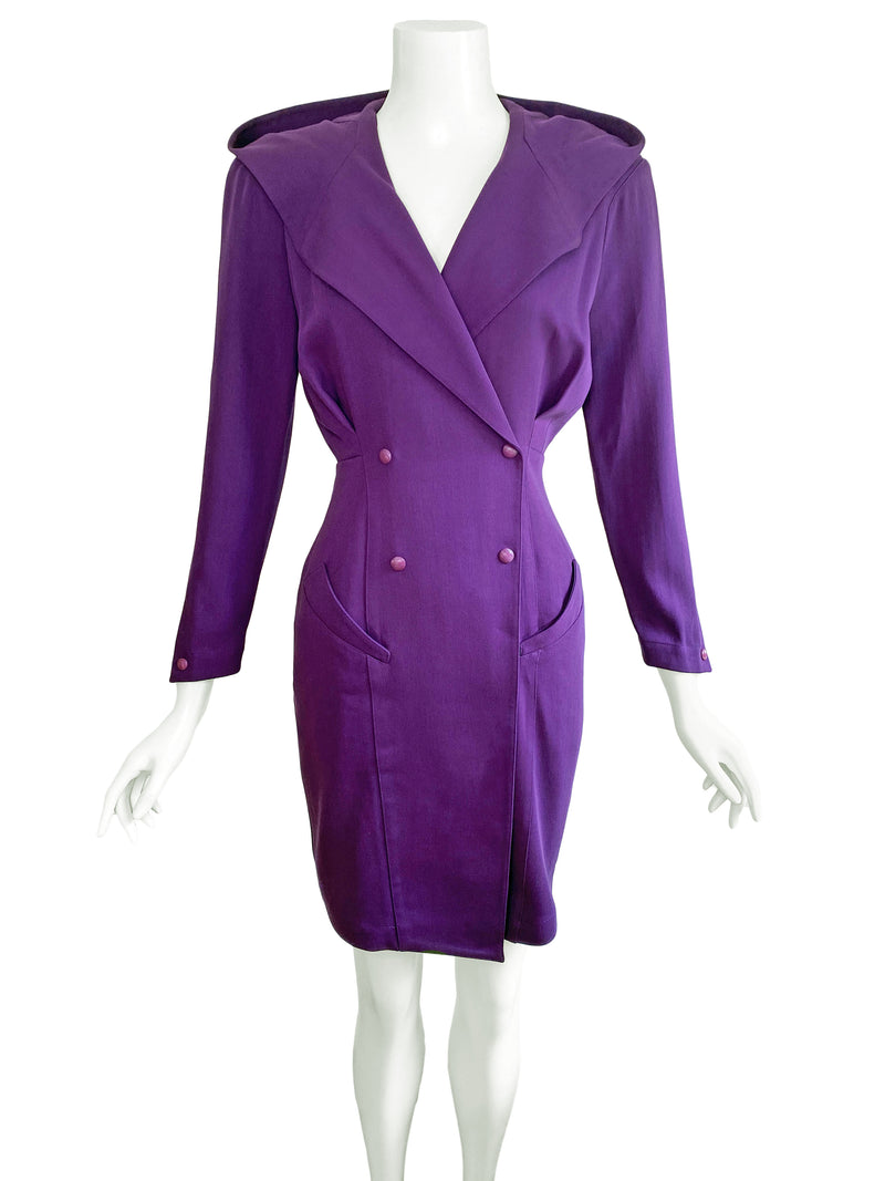Thierry Mugler Paris A/W 1991 Hooded Dress