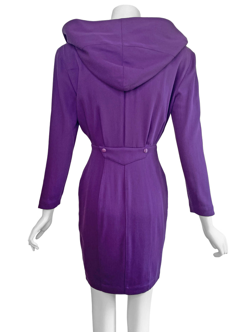 Thierry Mugler Paris A/W 1991 Hooded Dress