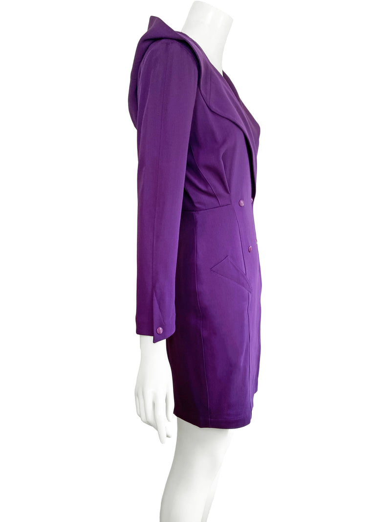 Thierry Mugler Paris A/W 1991 Hooded Dress