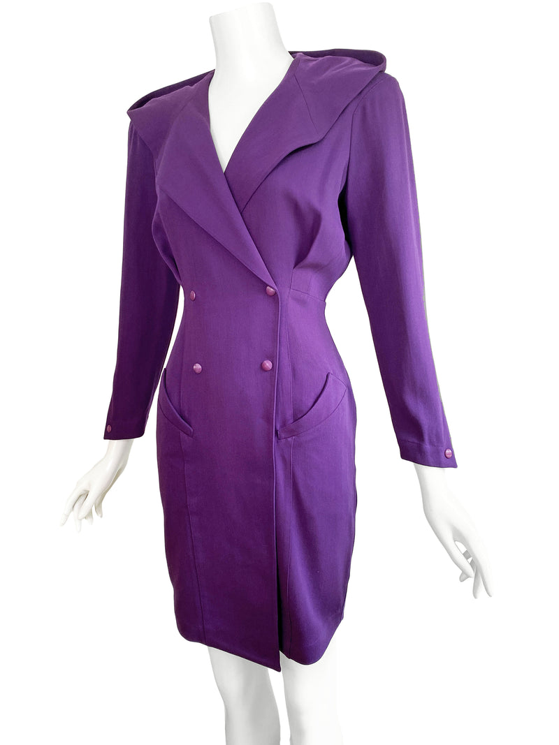 Thierry Mugler Paris A/W 1991 Hooded Dress