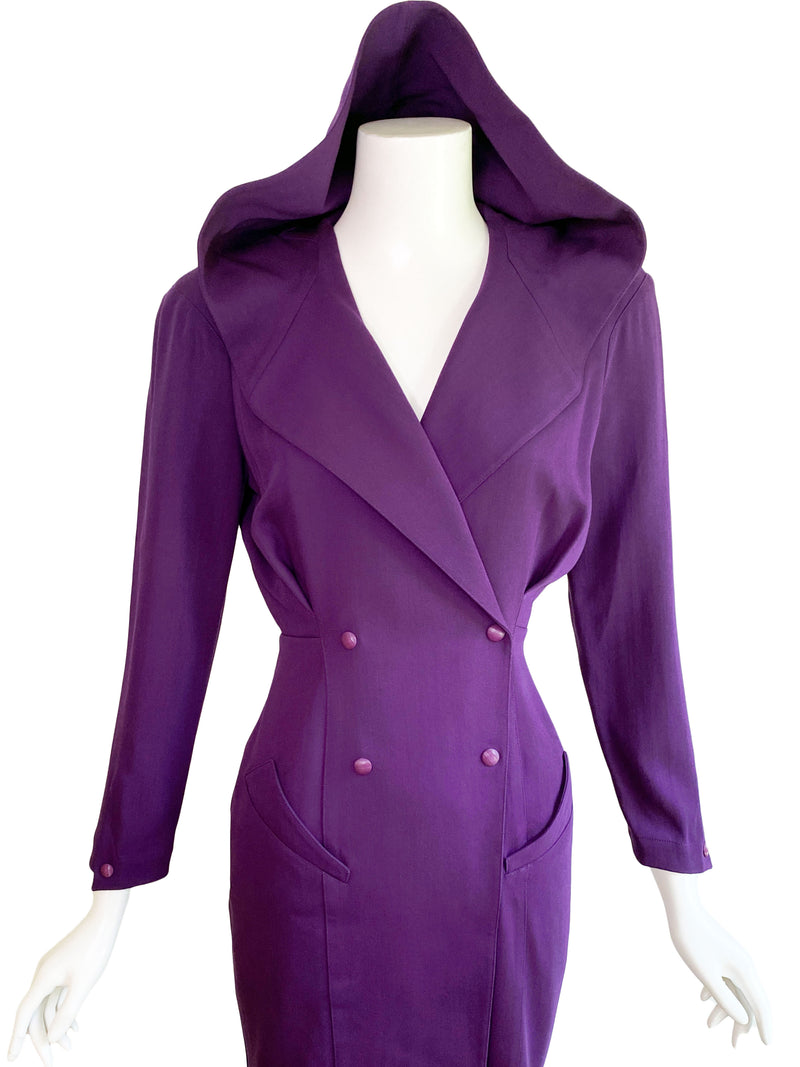 Thierry Mugler Paris A/W 1991 Hooded Dress