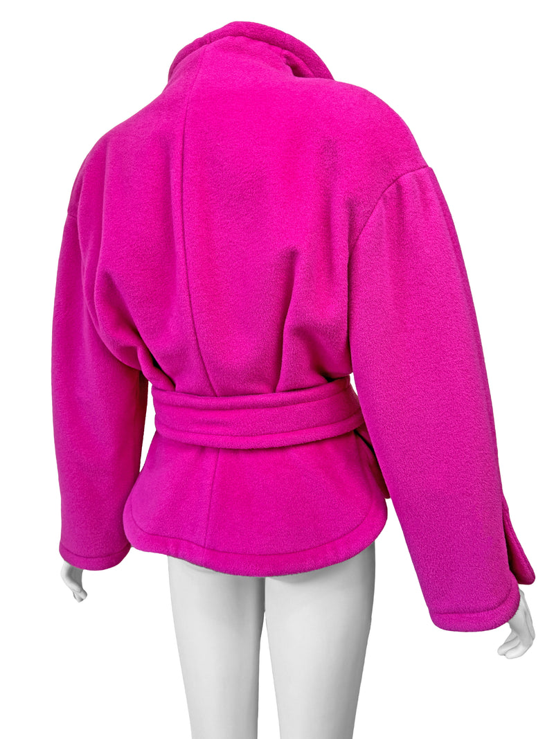 Thierry Mugler 1990s Pink Wool Jacket