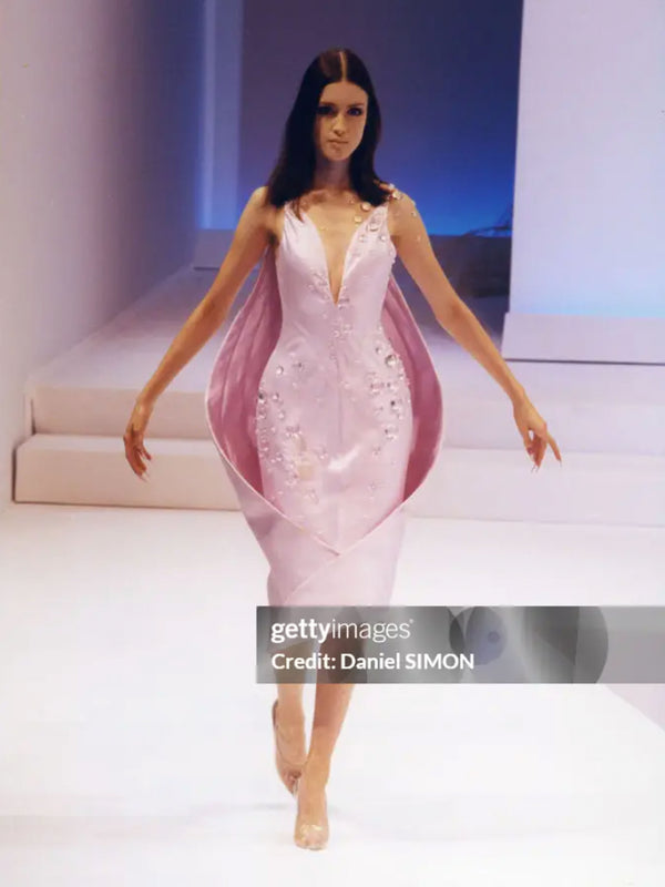 Thierry Mugler Couture 1990s Embellished Maxi Dress