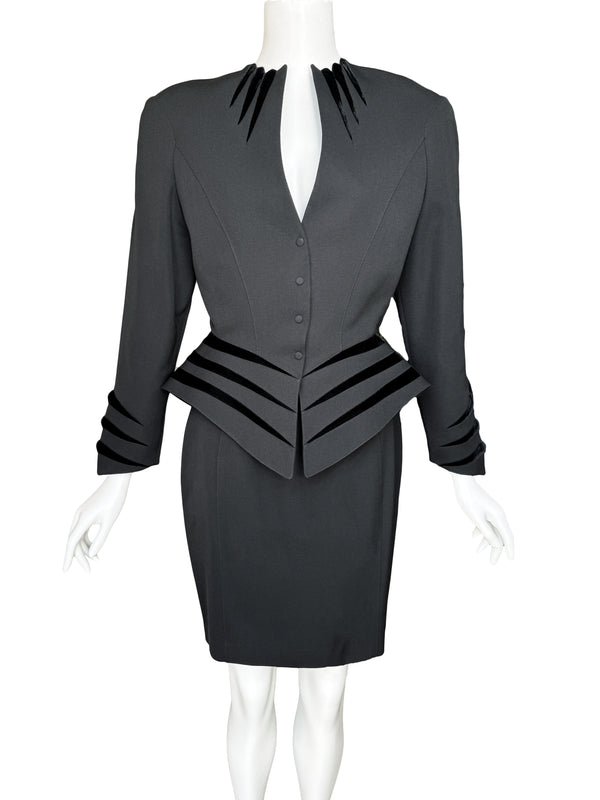 Thierry Mugler Paris A/W 1990 Skirt Suit