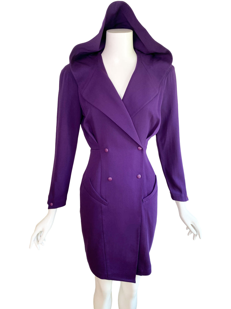 Thierry Mugler Paris A/W 1991 Hooded Dress