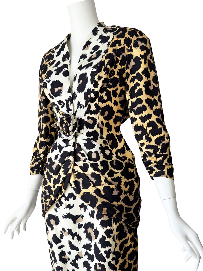 Thierry Mugler Spring 1996 Animal Print Skirt Suit Sweet Disorder Vintage Thierry Mugler Spring 1996 Animal Print Skirt Suit Sweet Disorder Vintage