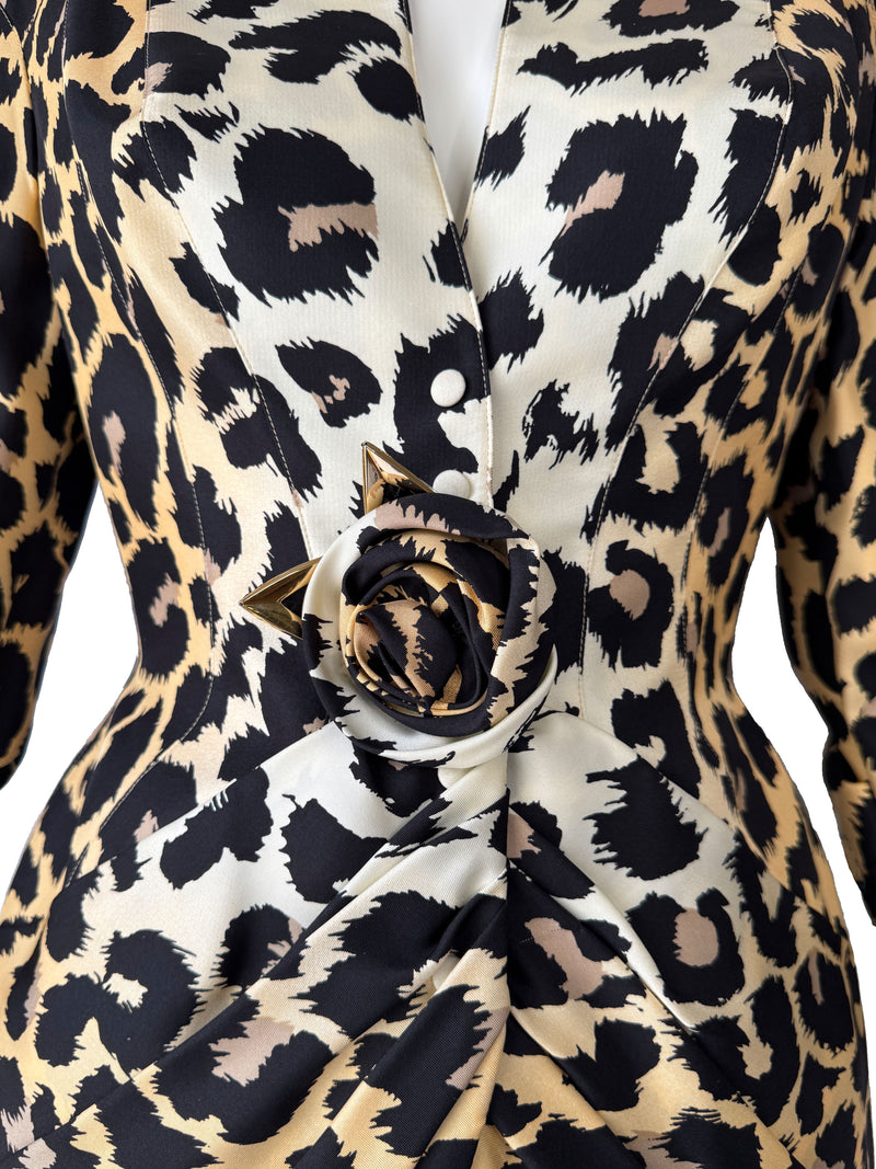 Thierry Mugler Spring 1996 Animal Print Skirt Suit Sweet Disorder Vintage Thierry Mugler Spring 1996 Animal Print Skirt Suit Sweet Disorder Vintage