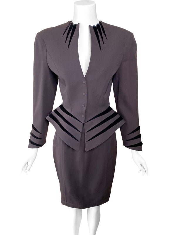 Thierry Mugler Paris A/W 1990 Skirt Suit