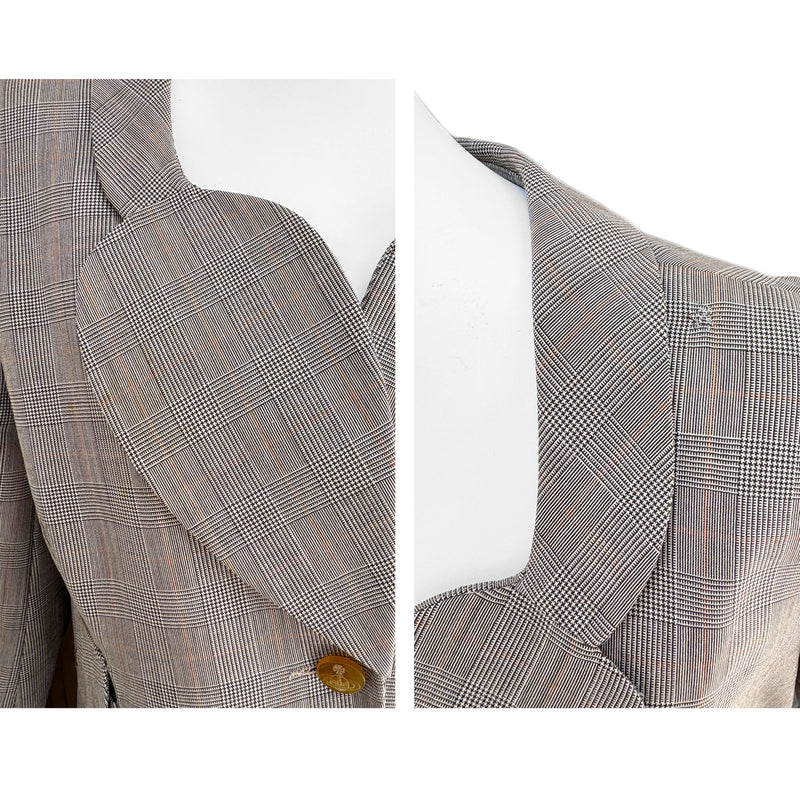 Vivienne Westwood 1980s Love Jacket Harris Tweed Collection A/W 1987