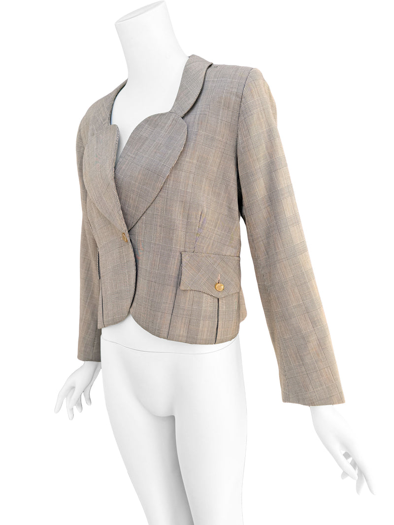 Vivienne Westwood 1980s Love Jacket Harris Tweed Collection A/W 1987